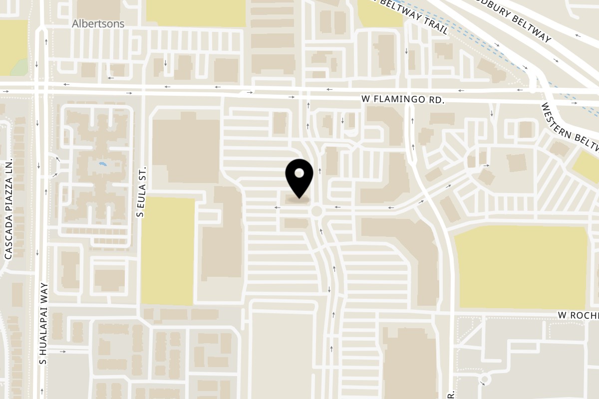 Map showing the location of La Madre Canyon Grill on 4195 S Grand Canyon Dr Ste 101 in Las Vegas
